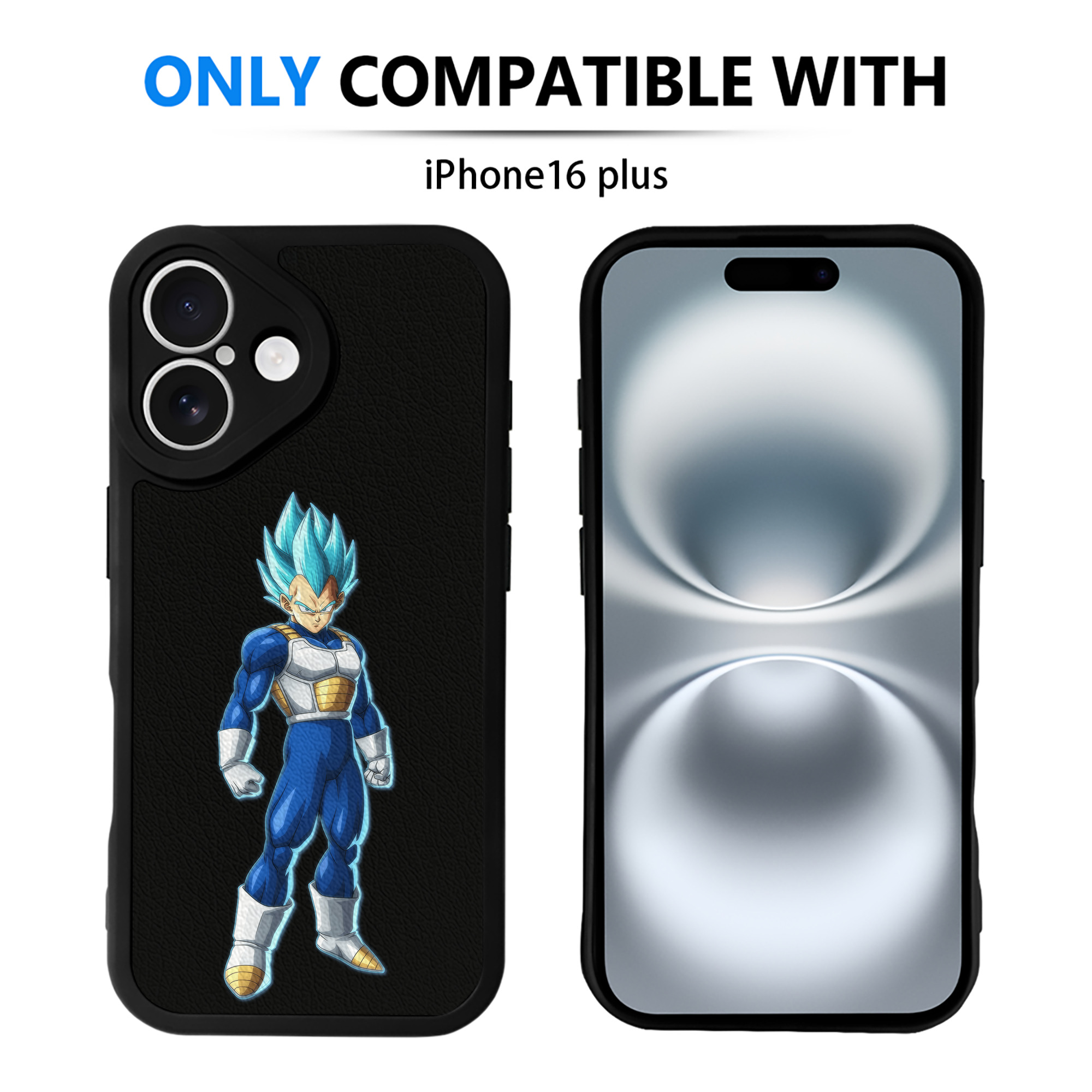 （画像用） ドラゴンボール ベジータ四世（Bejīta Yonsei）DRAGON BALL Vegeta IV 【iPhone 16シリーズ対応】シリコンスマホケース（レザー調） 材質：シリコン